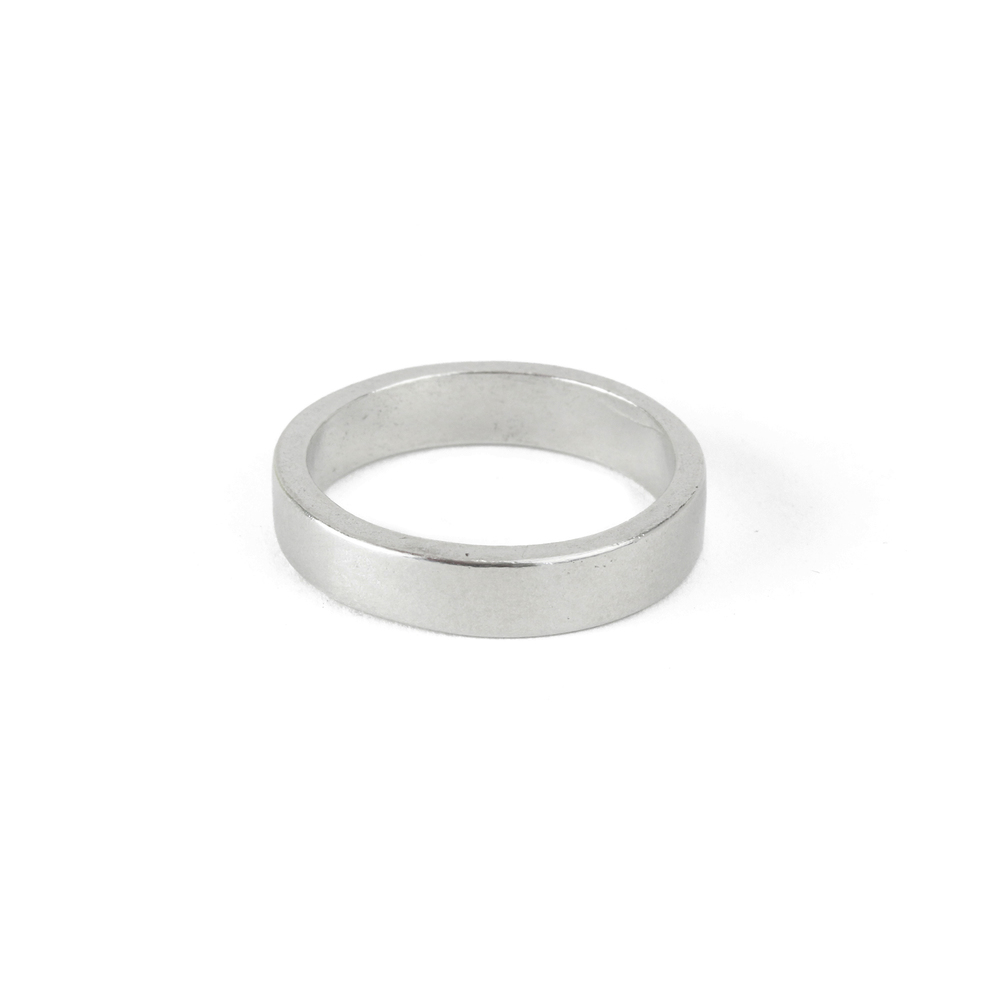 Metal Stamping Blanks Pewter Ring Stamping Blank, 4mm, SIZE 7